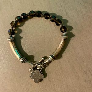 Topaz and Silver Silpada Bracelet